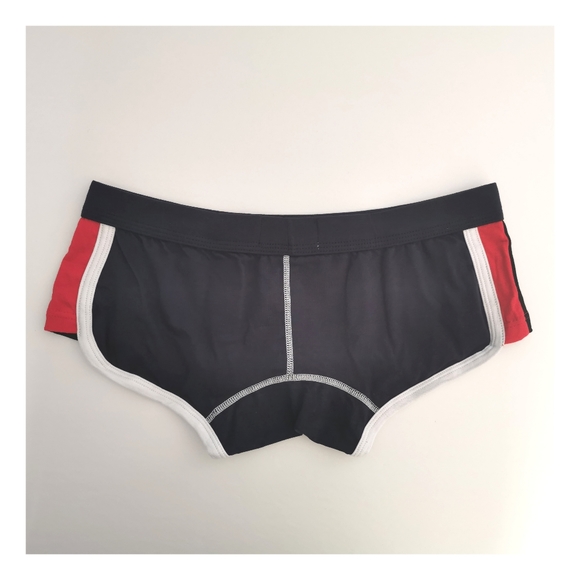 Men's brief short navy color with white tr… - Picture 2 of 2